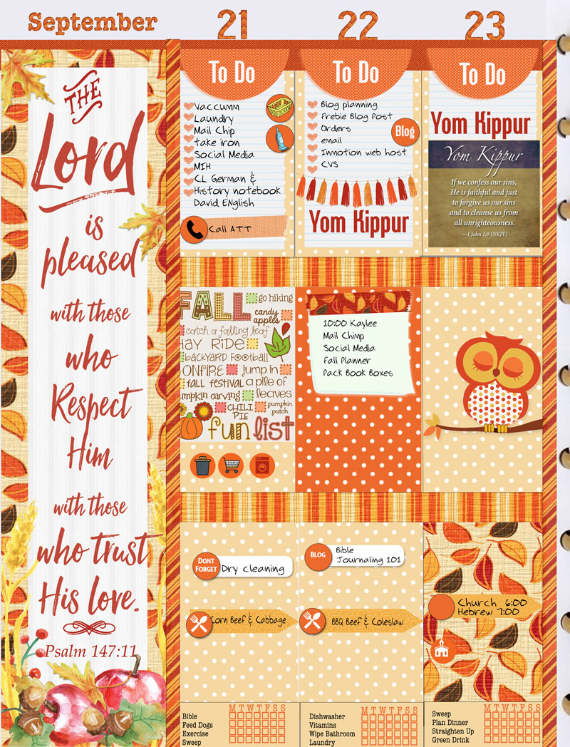 Autumn or Fall Planner Stickersfit Erin Condrin sizes and fit many others. Fox, owls, graduated, pumpkin lists, tons of icons. Pumpkin spice, crows, corn, banners, tractor tons of clip art & Bible verses