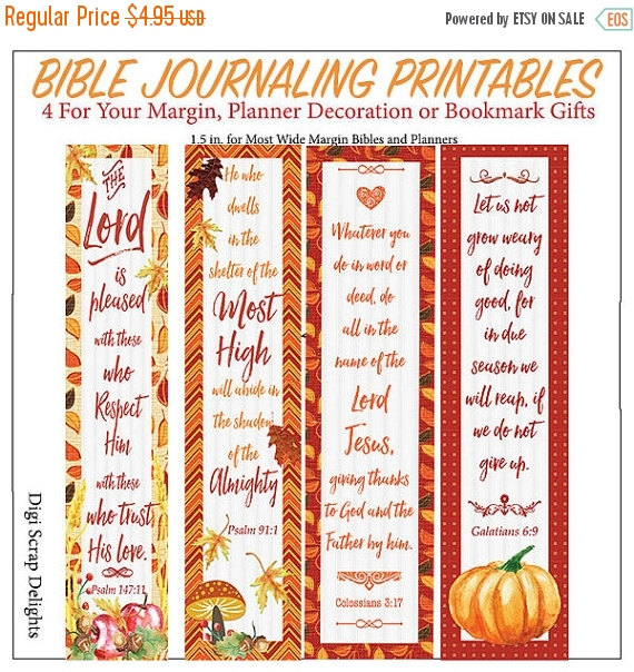 bible journaling margin strips