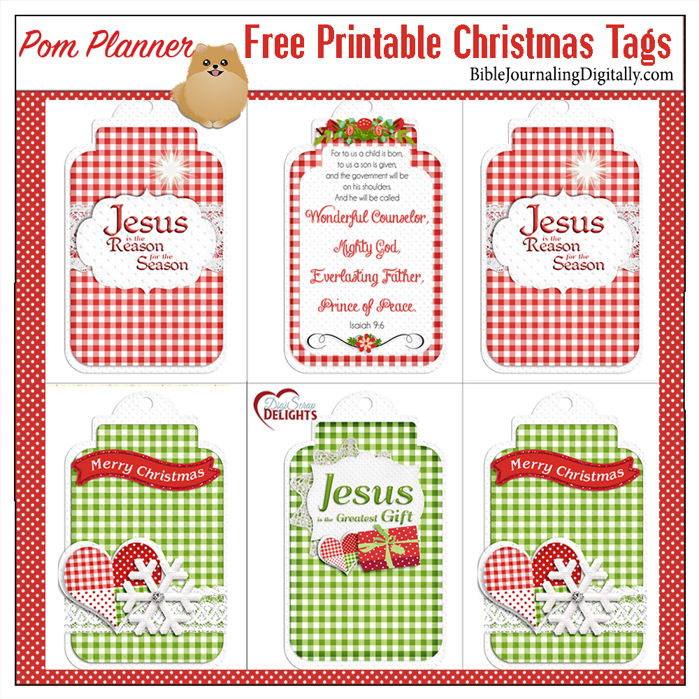 Free Printable Jesus is the Reason Christmas Tags – Bible Journal Love