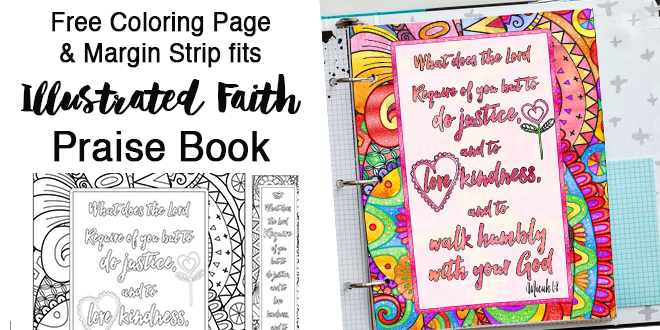 Free Bible Coloring Page Amp Margin Strip Bible Journal Love