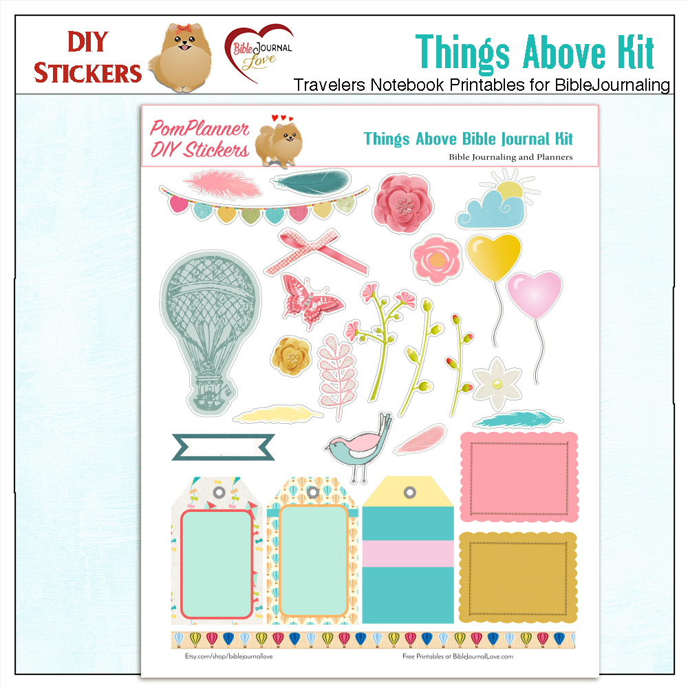 Things Above Bible Journal Kit #biblejournallove